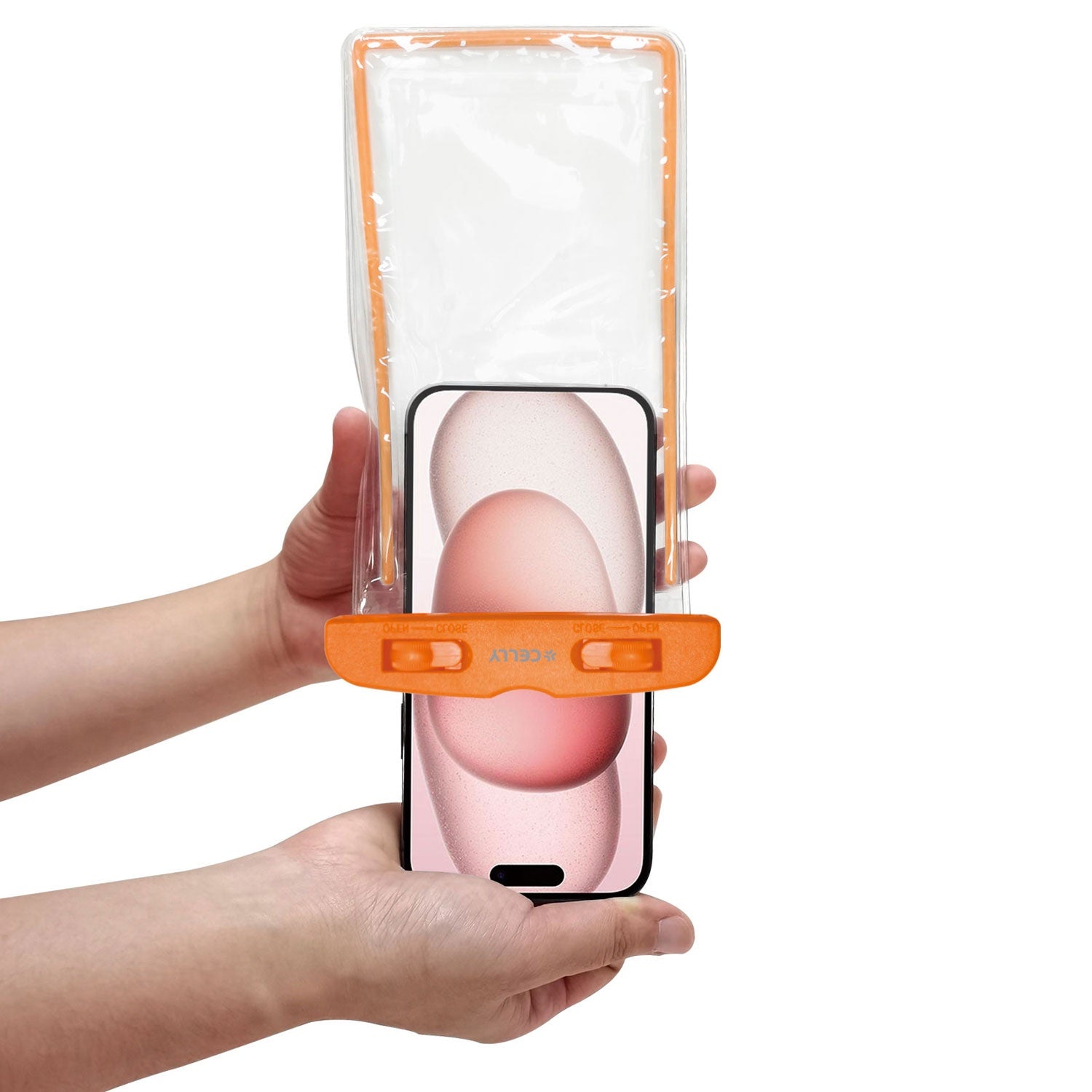 Splashbag Waterproof bag IPX8 max 6.5" Orange