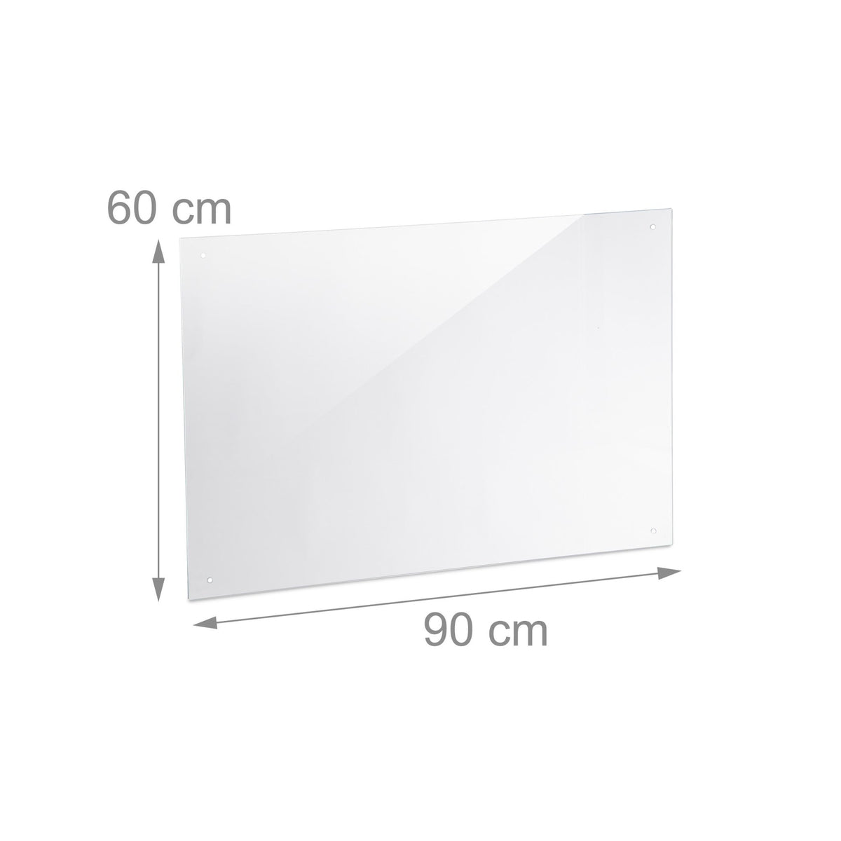 Splash guard for kitchen 90 cm