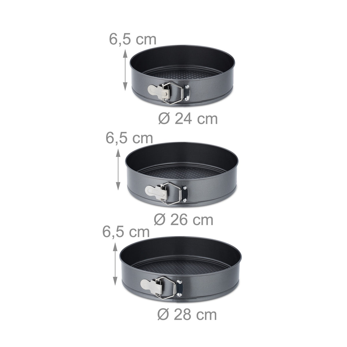 Springform set in 6 parts