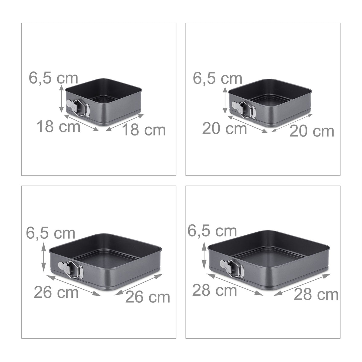Springform set with 4 sizes