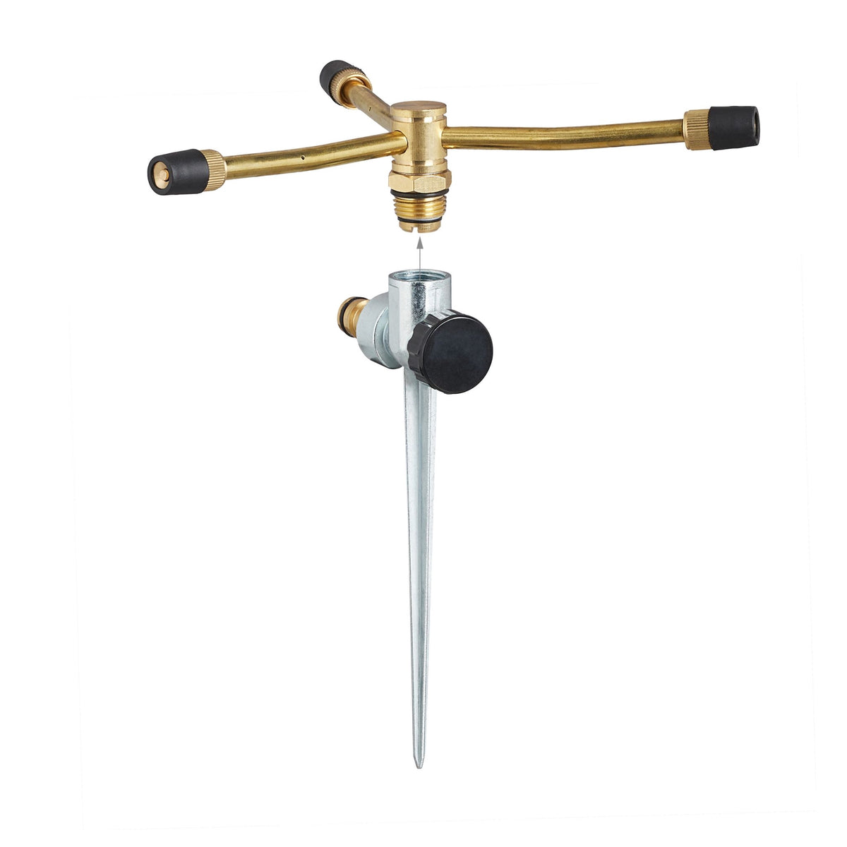 Sprinkler 3-armed with ground anchor