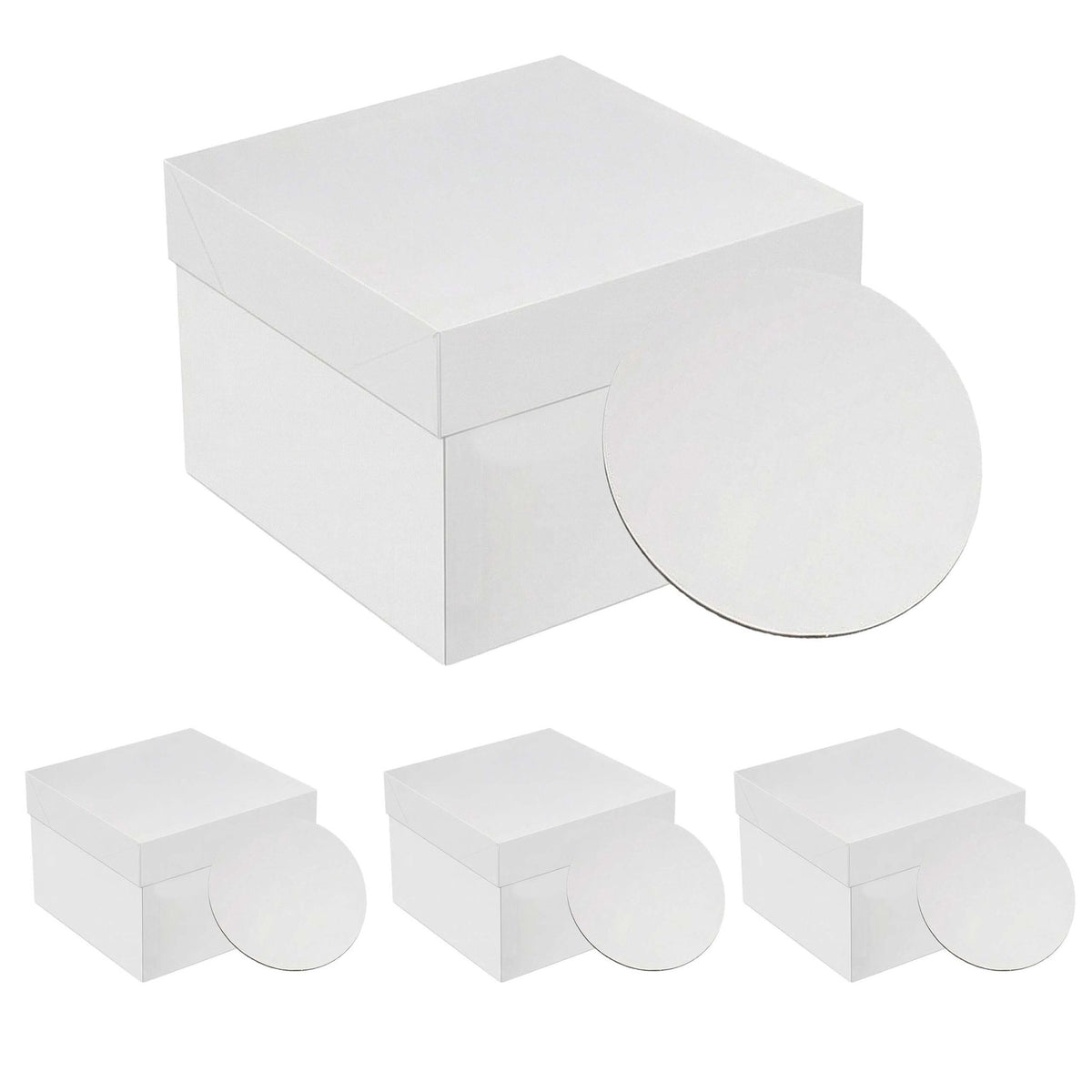 Square Cake Boxes With Lids and Cake Boards