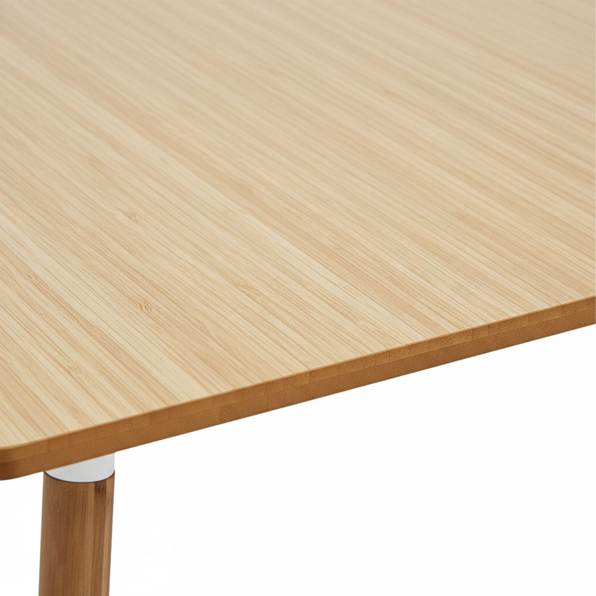 Square Dining Table with Bamboo Legs