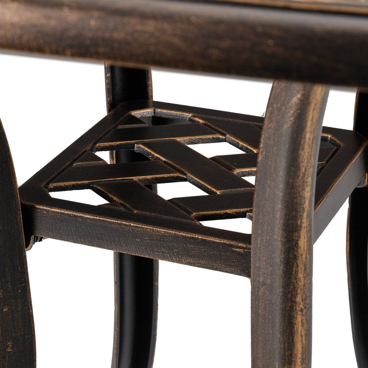 Square Garden Table, Cast Aluminium, Weatherproof