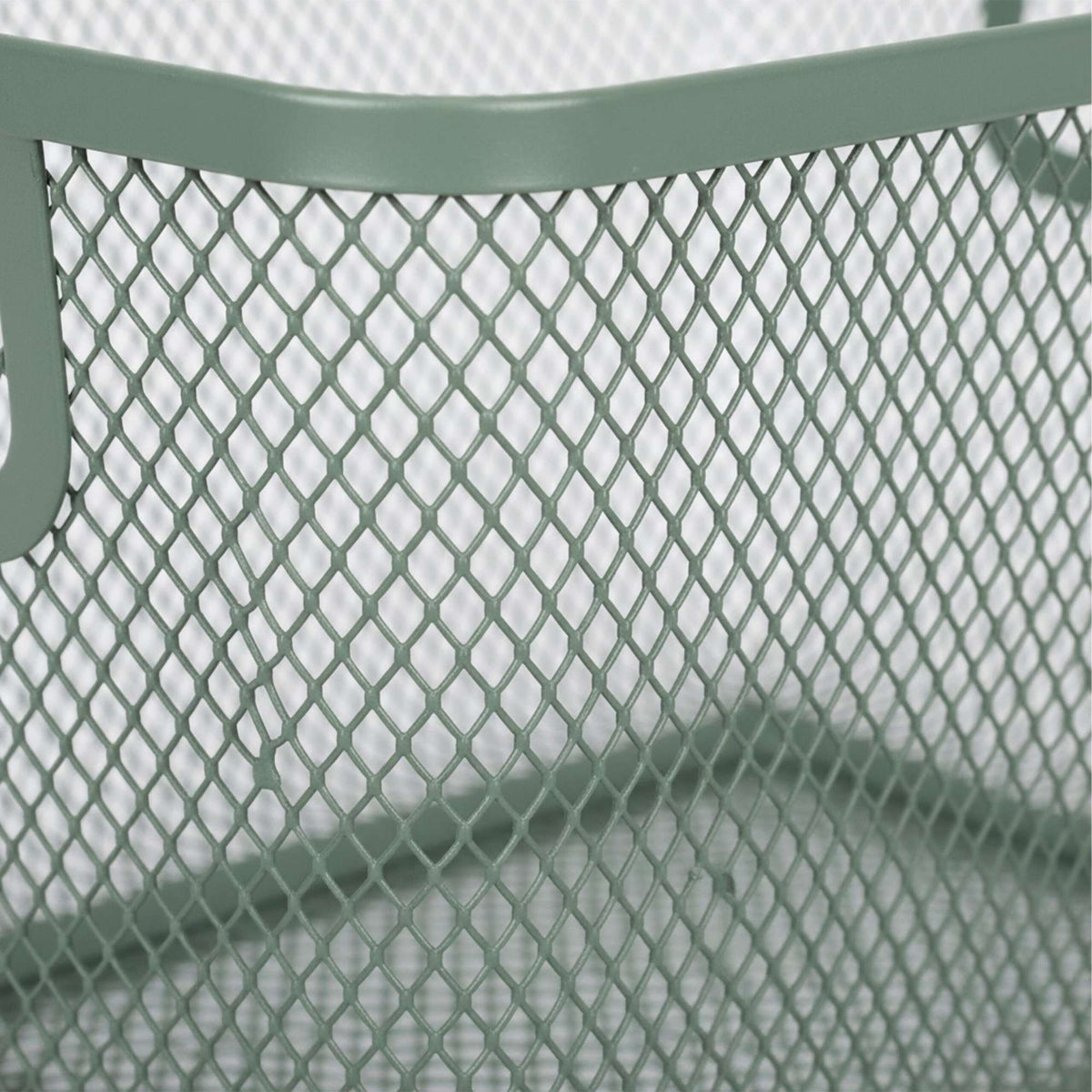 Square Metal Storage Basket with Handles