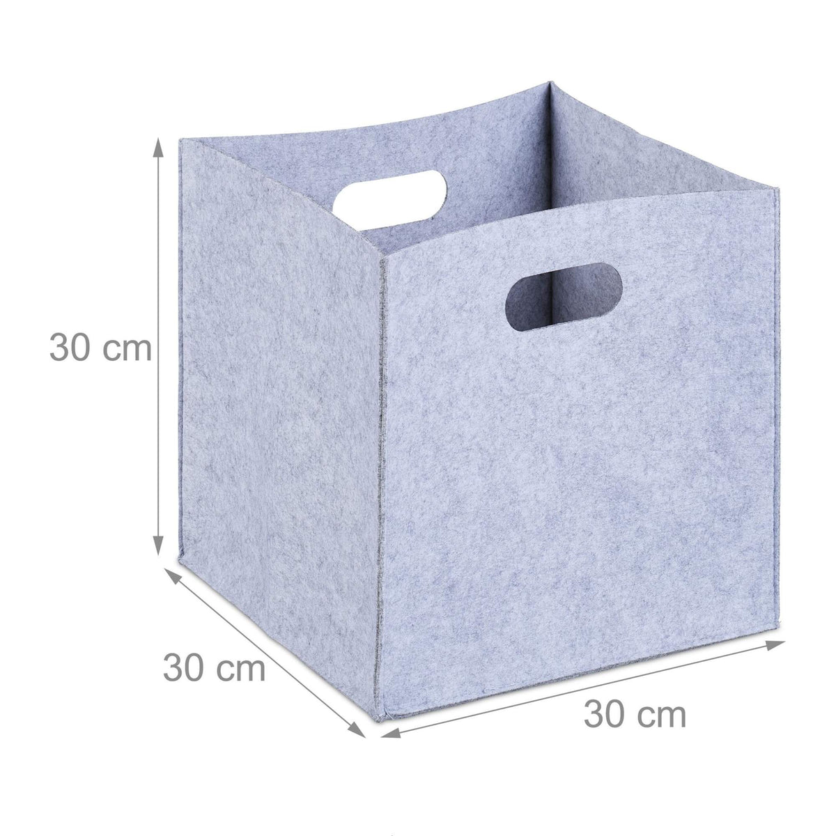 Square basket in felt