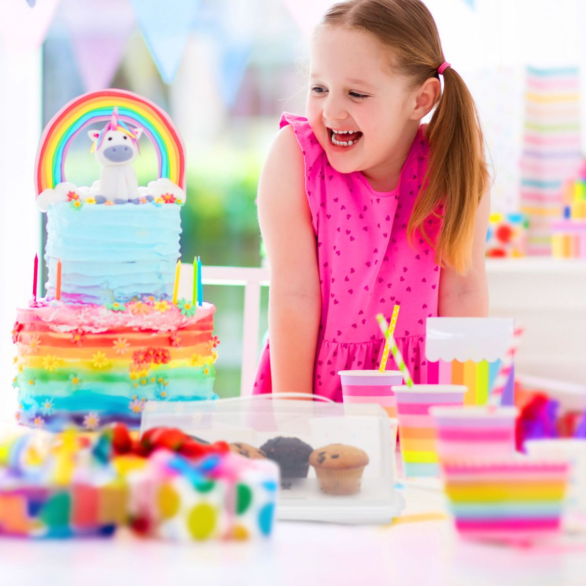 Square cake box