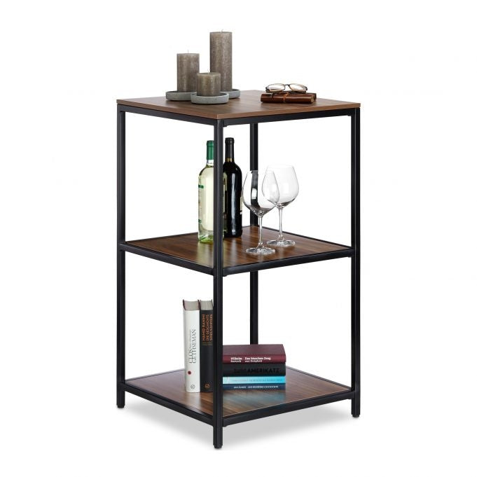 Square floor standing shelf 3 shelves