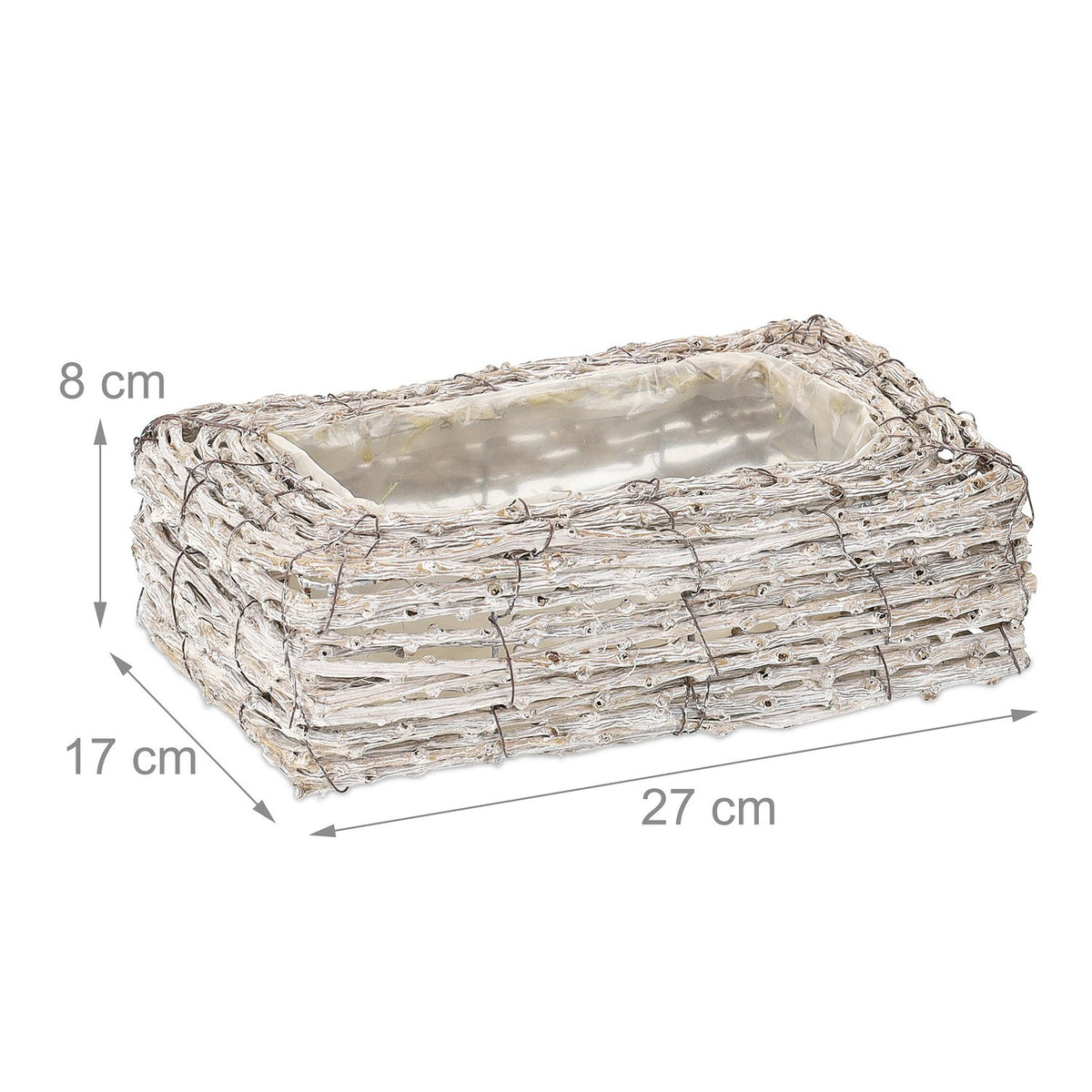 Square flower pot - set of 2