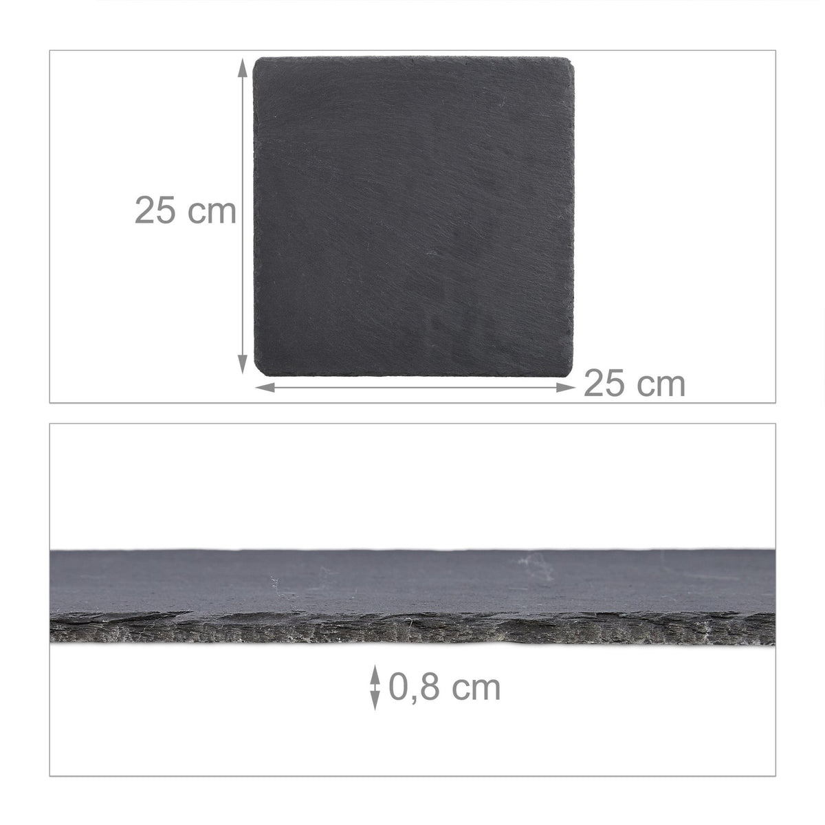 Square slate tiles in sets of 6