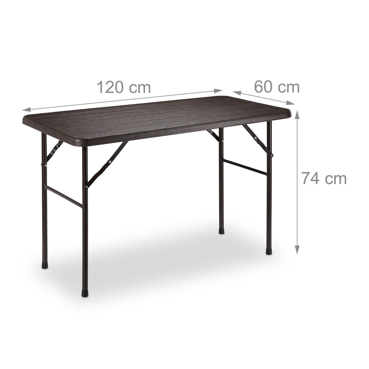 Square wooden garden table