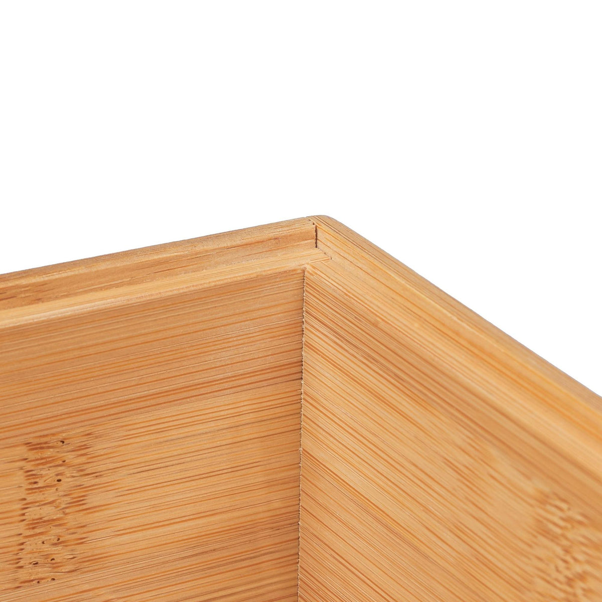 Stackable bamboo storage box