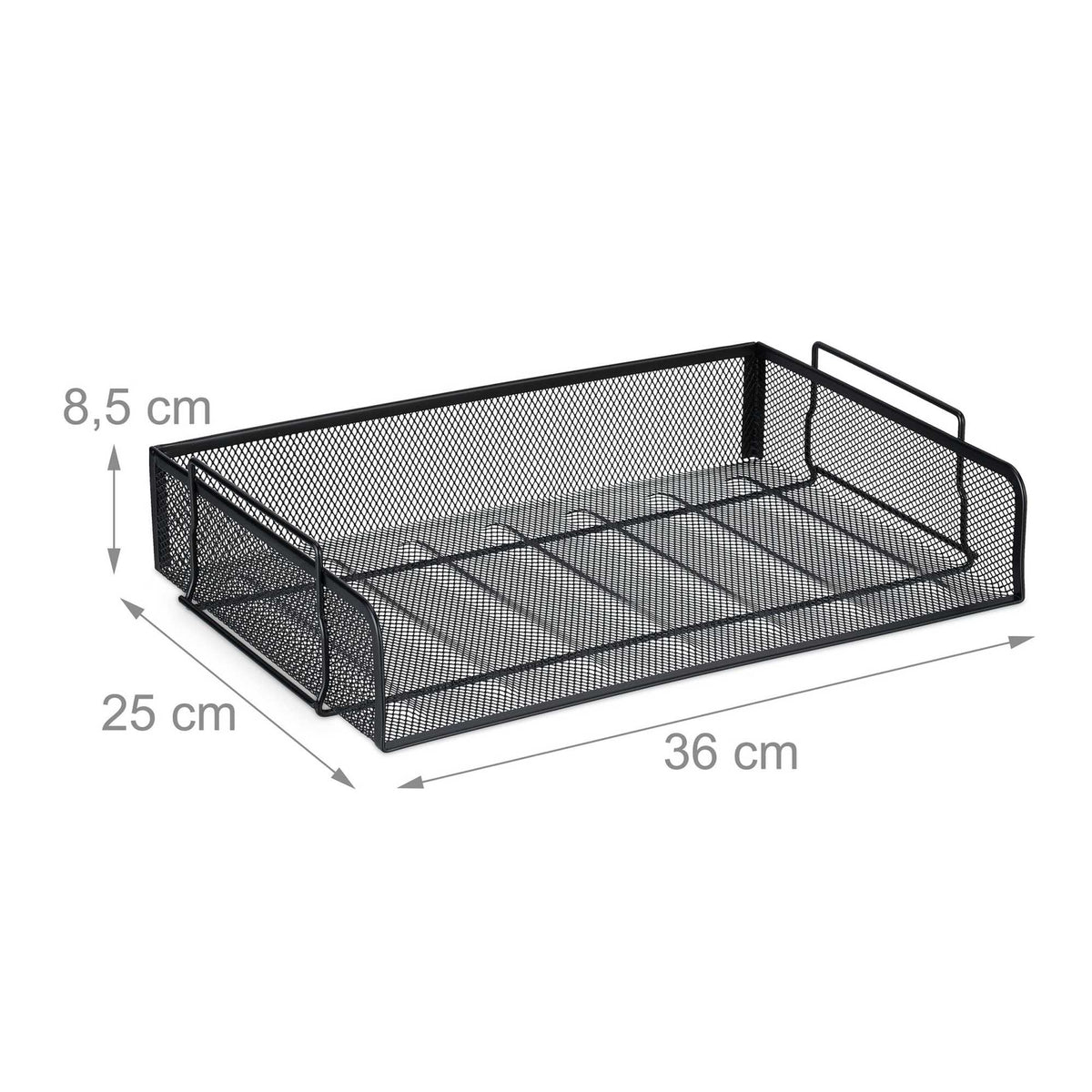 Stackable metal document tray