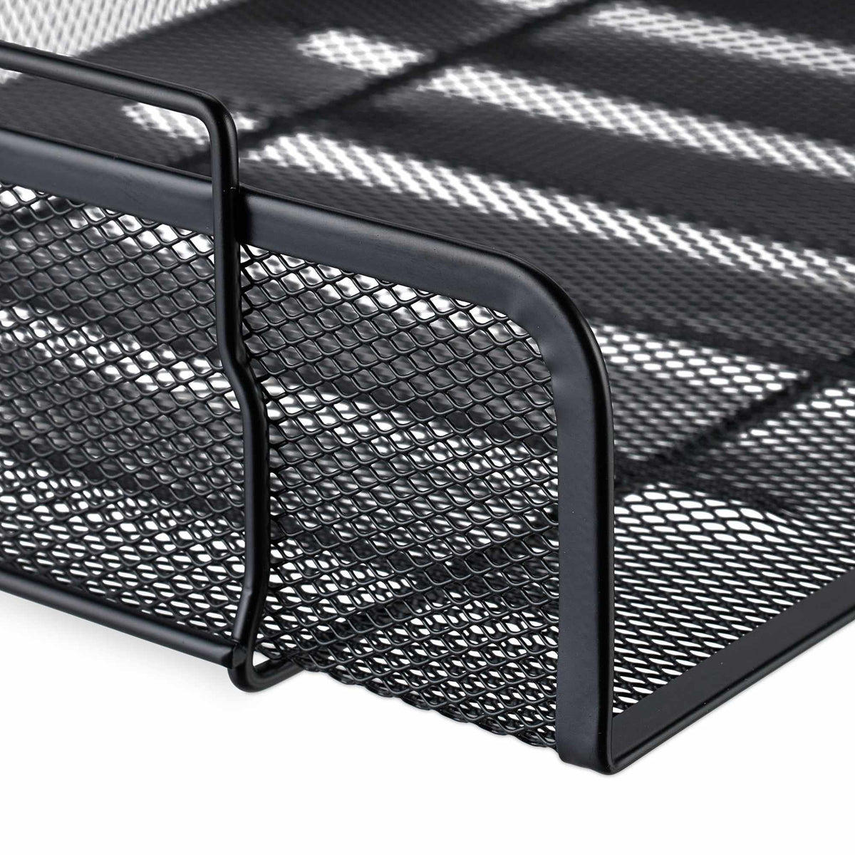 Stackable metal document tray