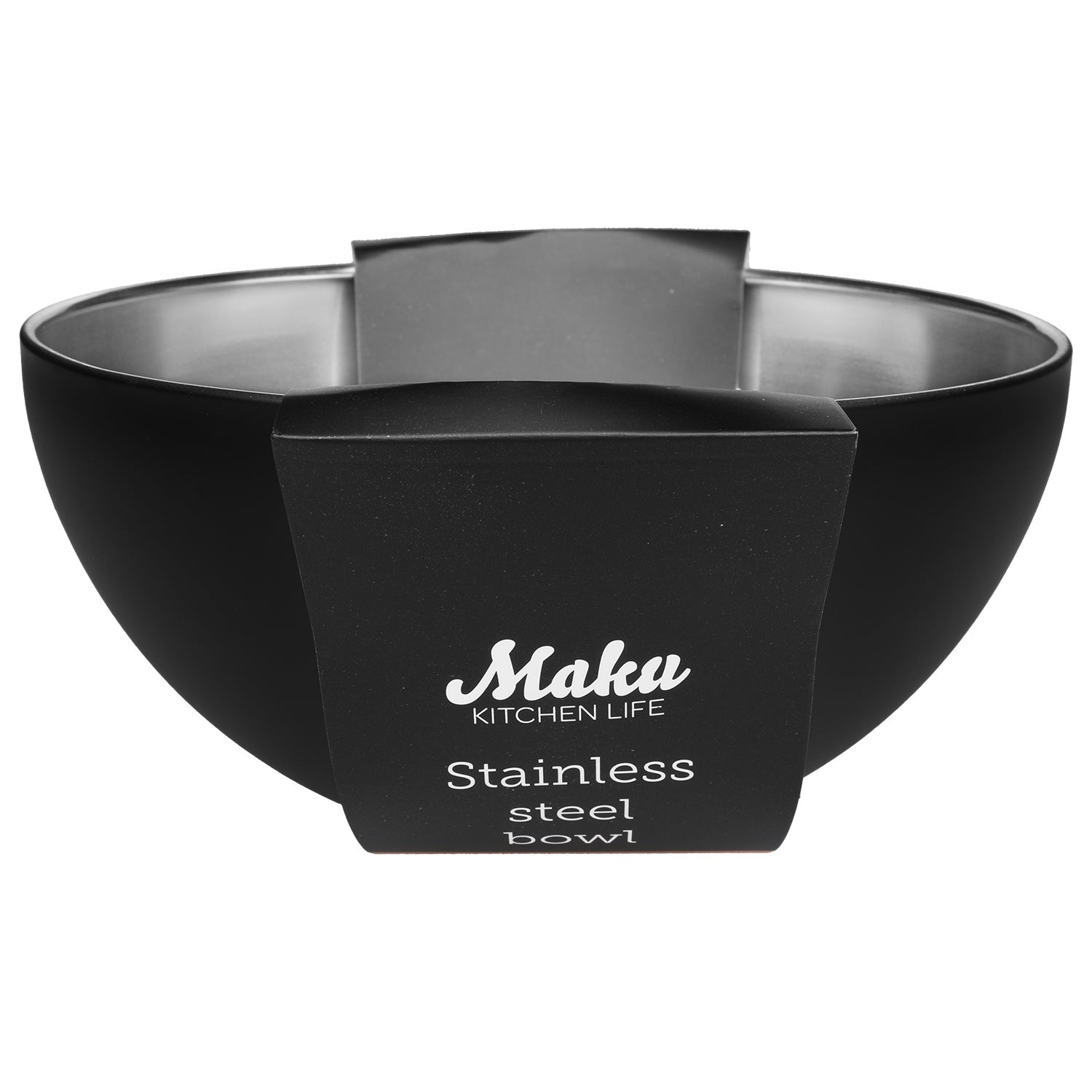 Stainless Steel Bowl, 1.5 L, 19 cm, Black, Dishwasher Safe