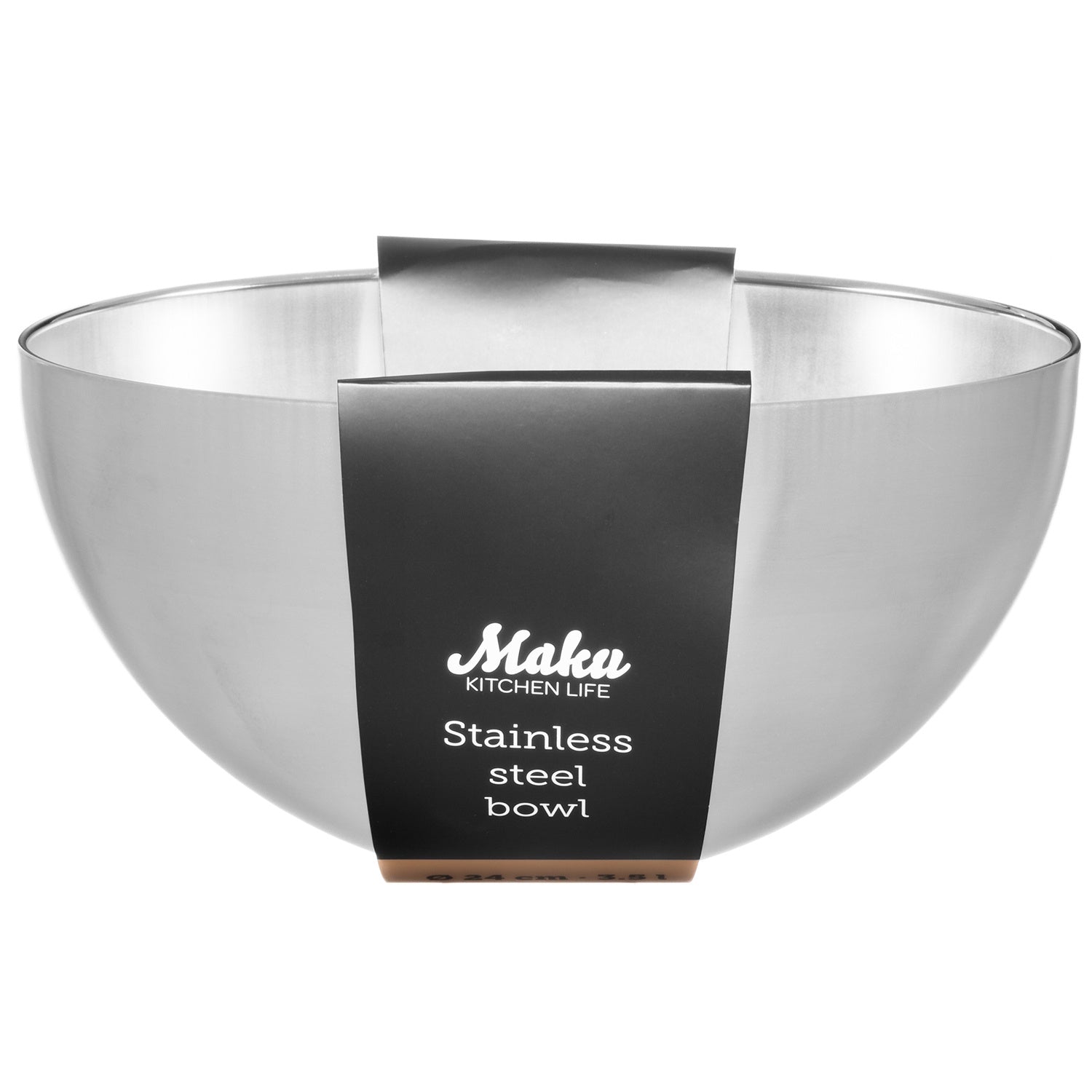 Stainless Steel Bowl 3.5 L, 24 cm, Dishwasher Safe