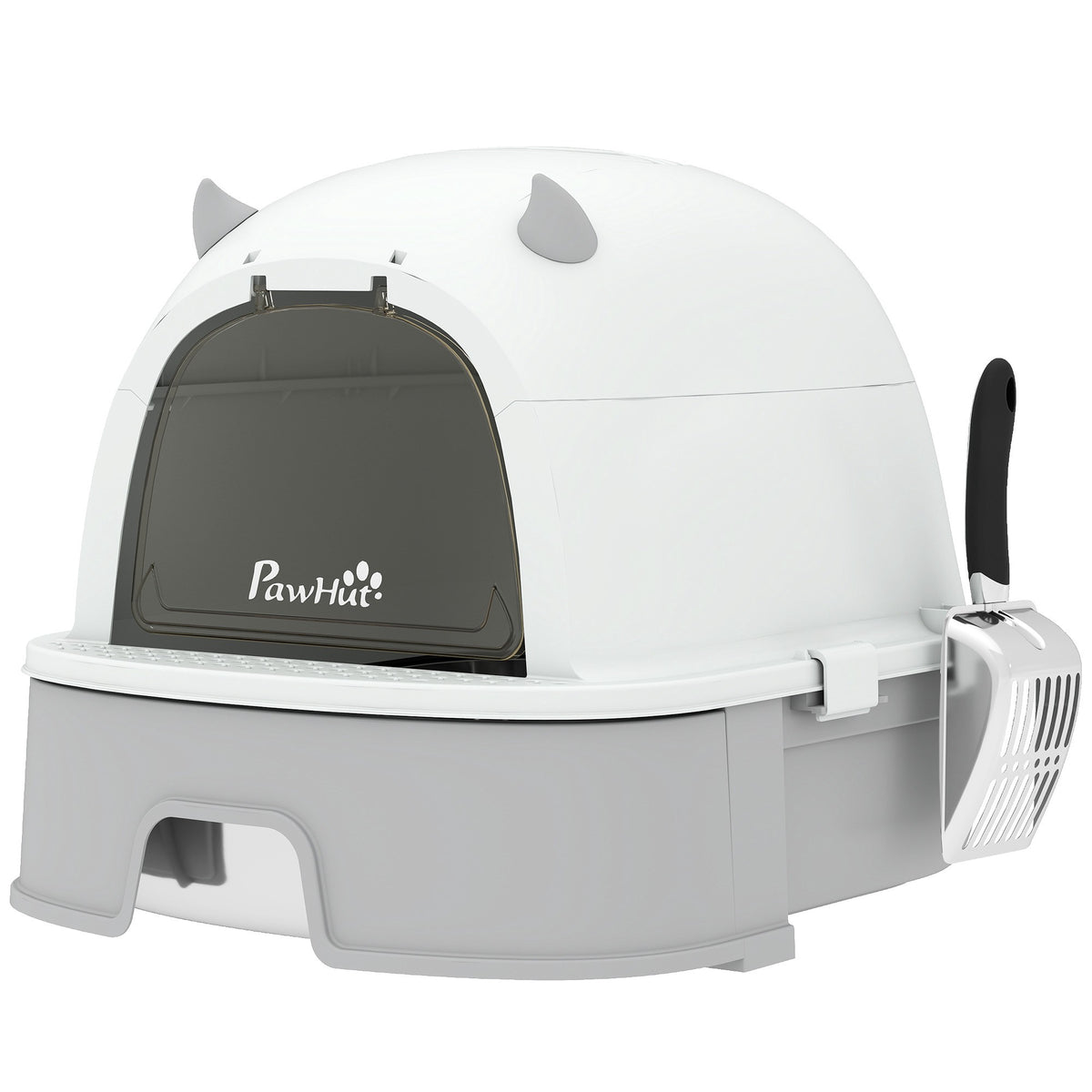 Stainless Steel Cat Litter Box with Removable Lid & Filters