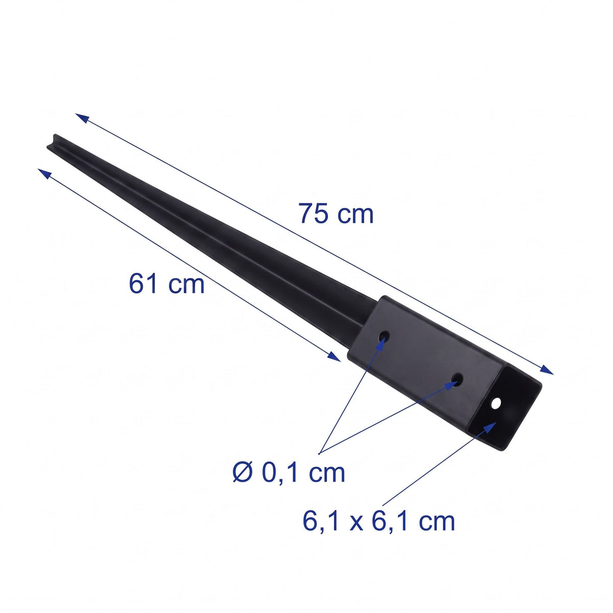 Stainless Steel Drive-In Post Anchors, Set of 4, 750mm