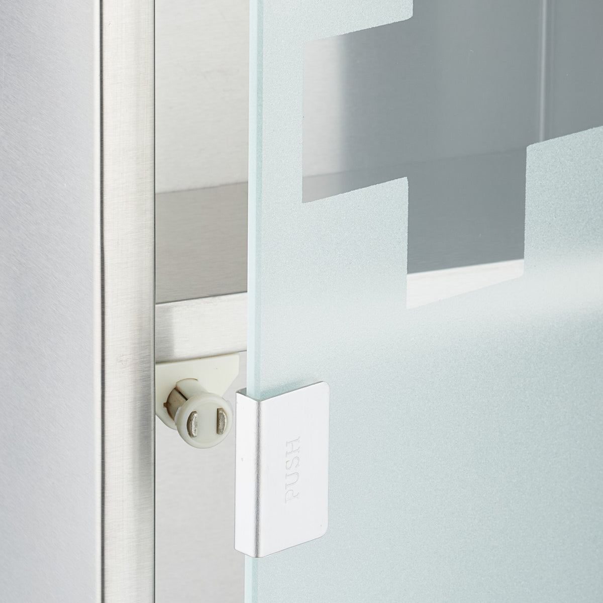 Stainless Steel Medicine Cabinet with Lock, 3 Compartments