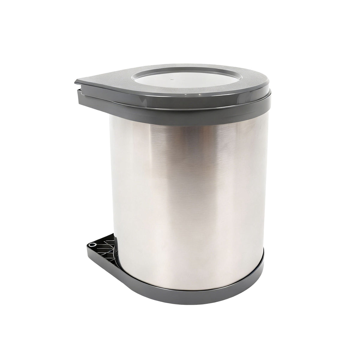 Stainless Steel Swivel Kitchen Waste Bin, 14L Capacity