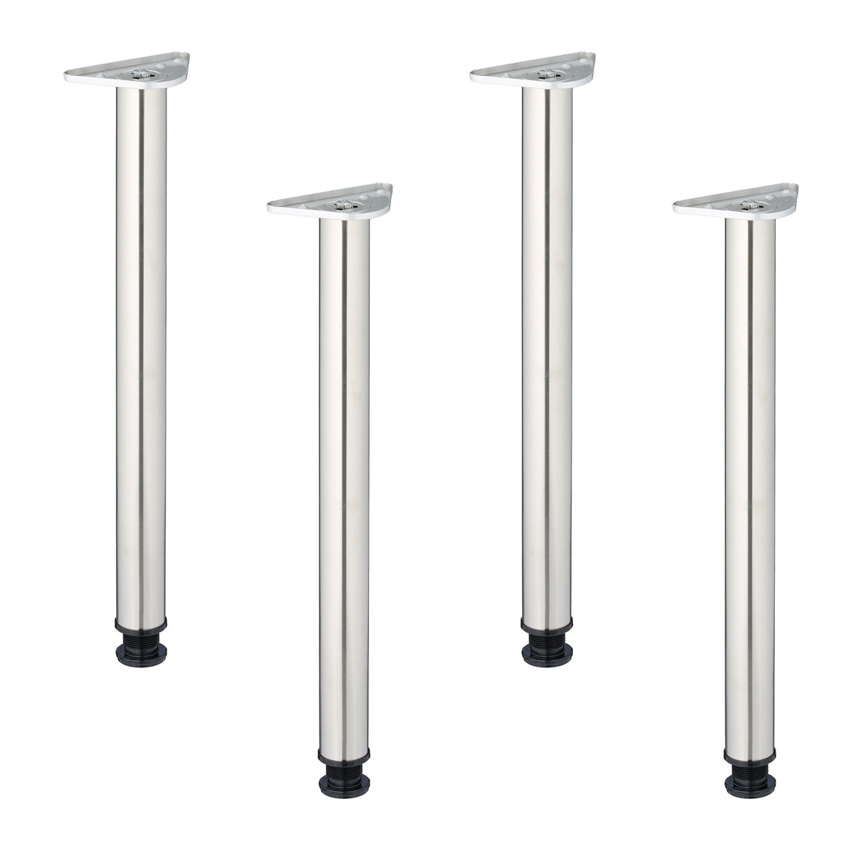 Stainless Steel Table Legs – Round, Set of 4