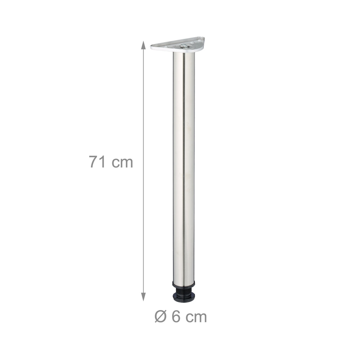 Stainless Steel Table Legs – Round, Set of 4
