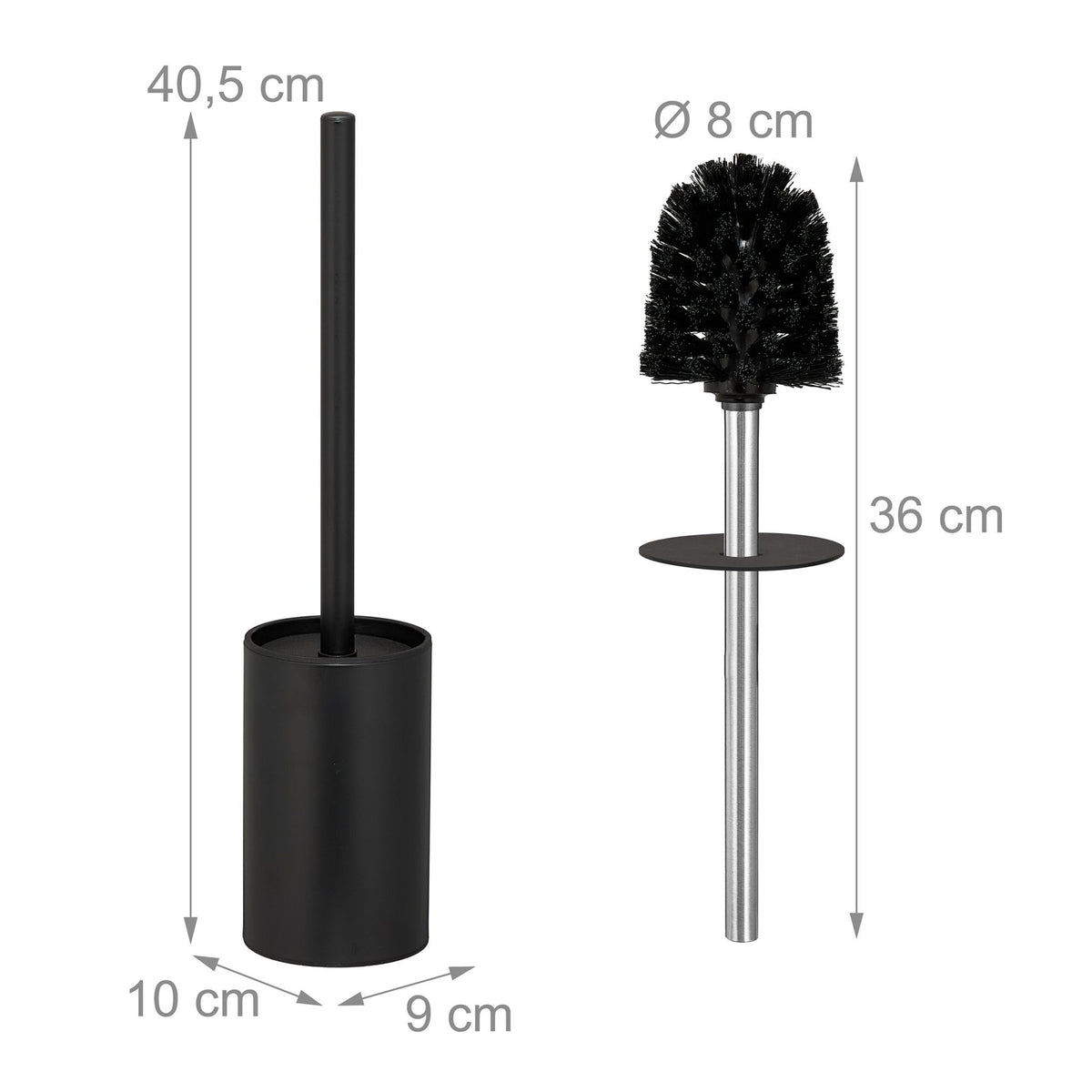 Stainless Steel Toilet Brush Set with Wall Holder
