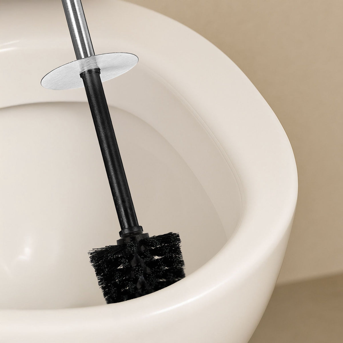 Stainless Steel Toilet Brush Set with Wall Mount