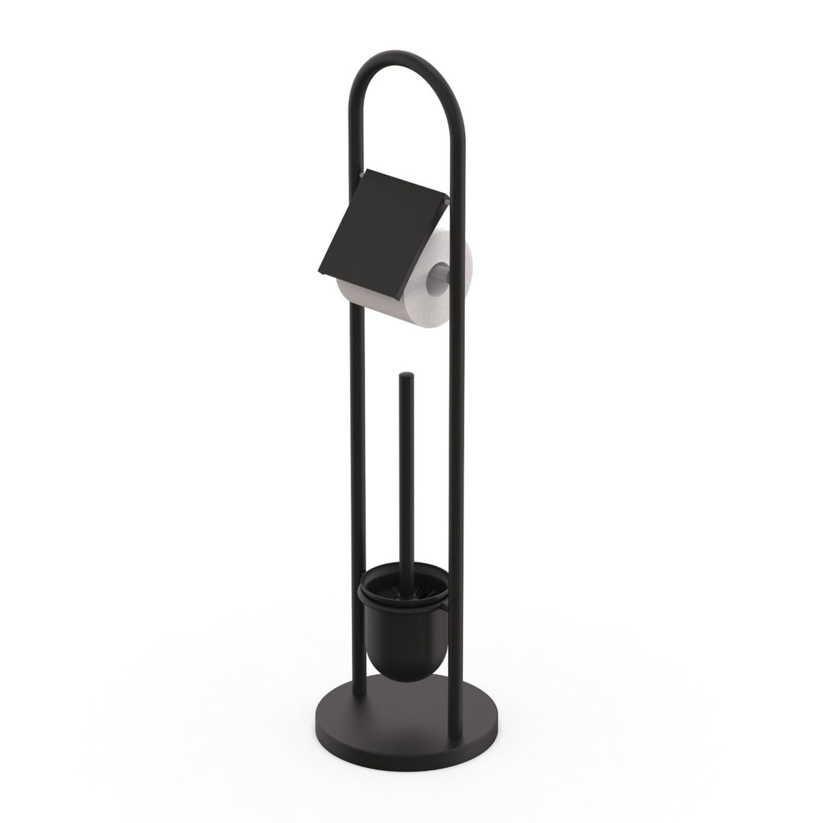 Stainless Steel Toilet Roll Holder and Brush Set