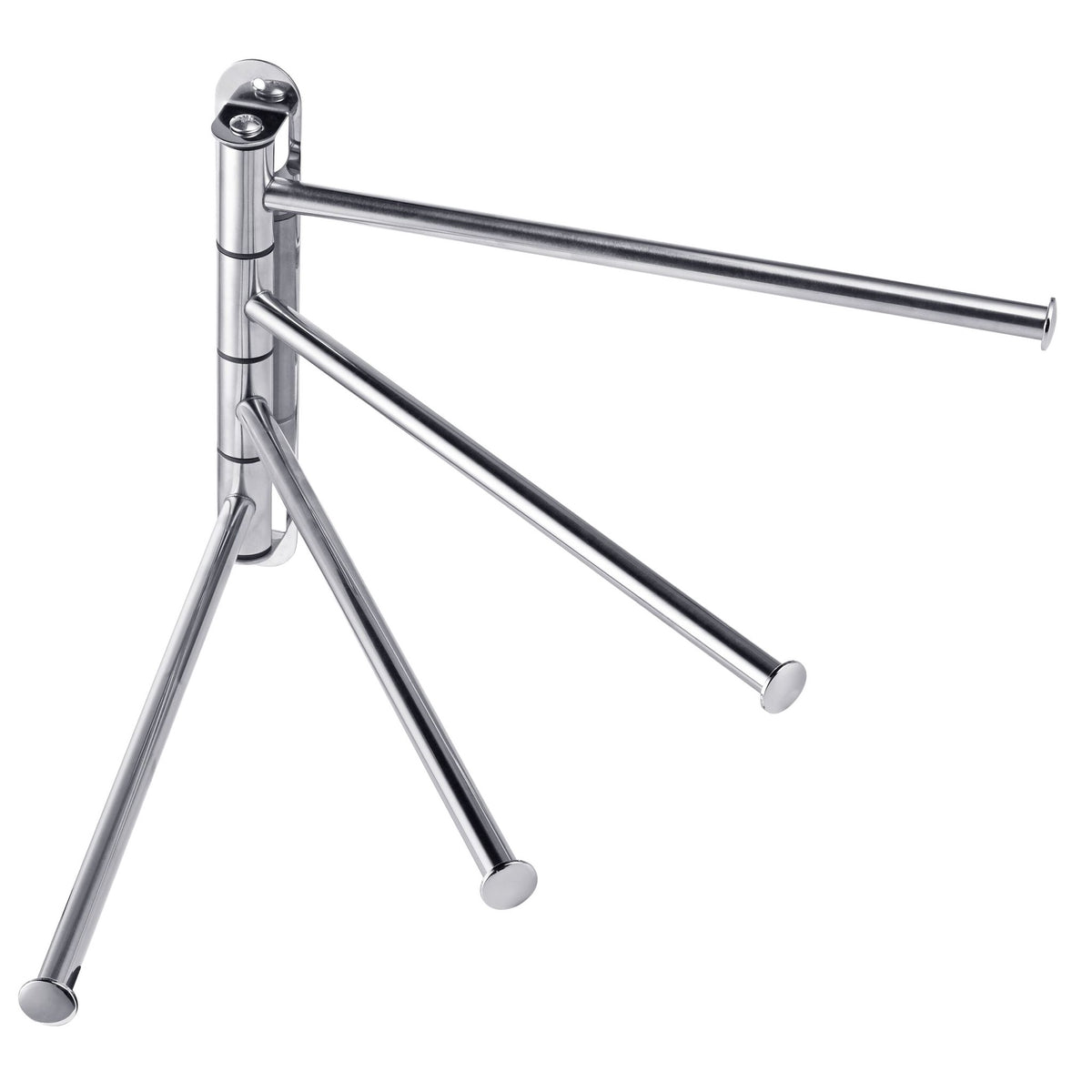 Stainless Steel Wall Towel Rail, 4 Swivelling Arms