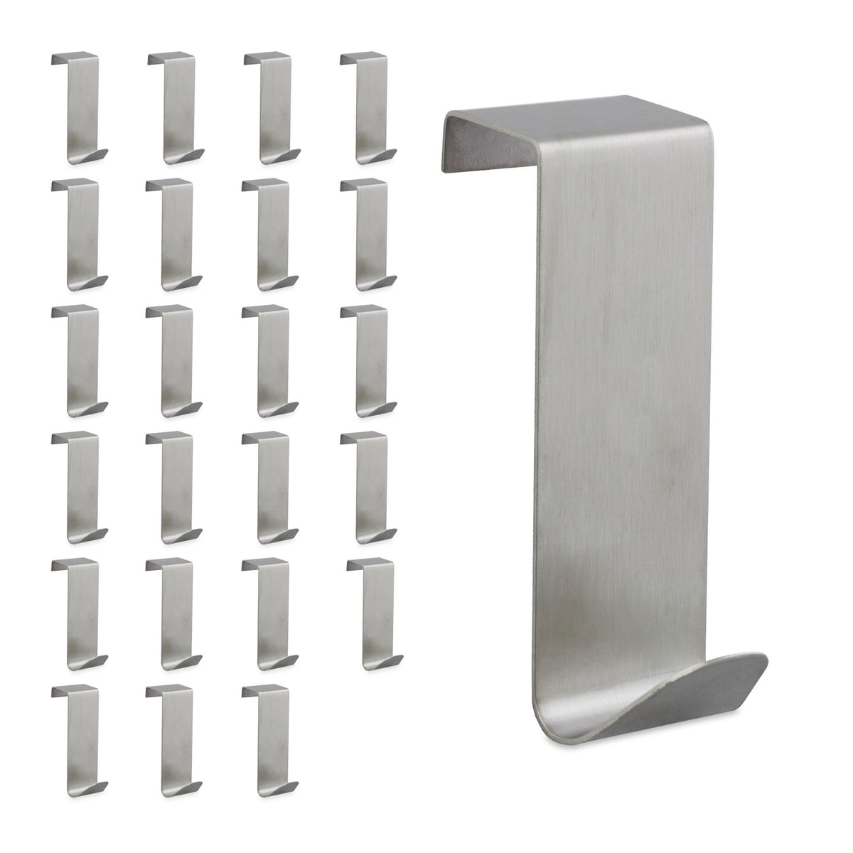 Stainless steel door hooks, 24 pcs