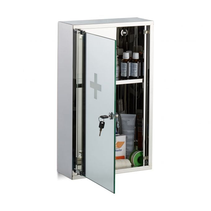 Stainless steel medicine cabinet