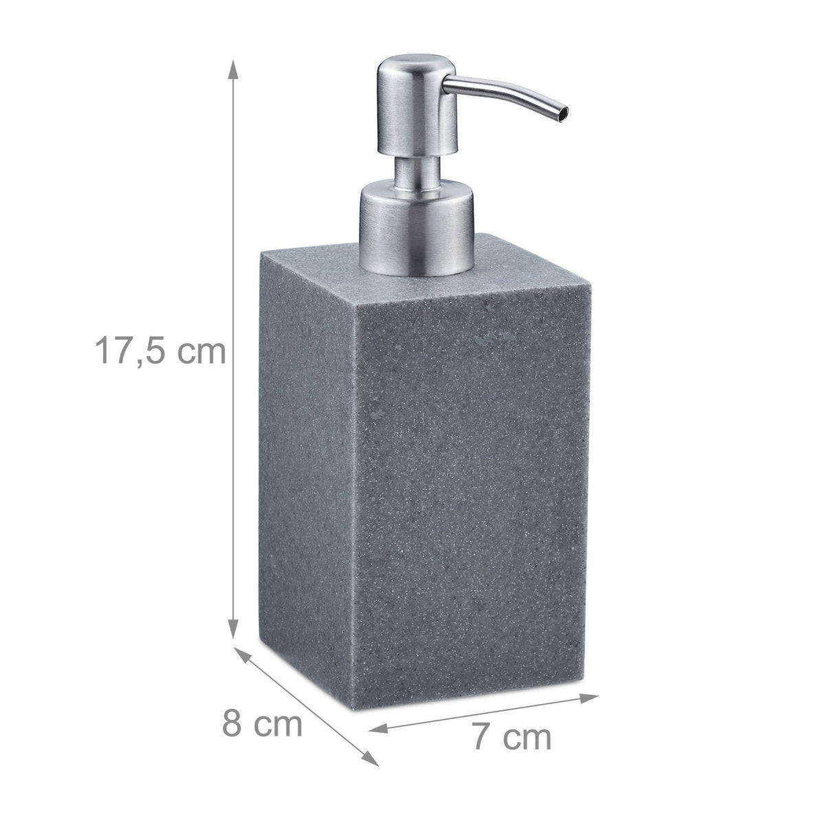 Stainless steel soap pump