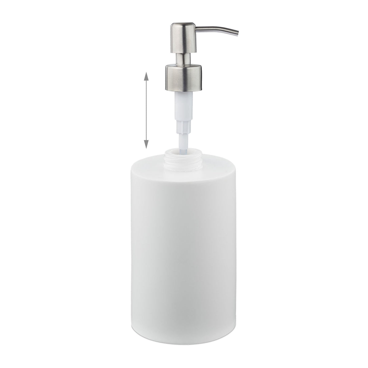 Stainless steel soap pump