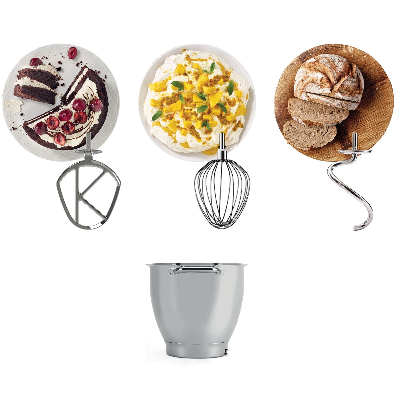 Stand Mixer 1700W, 6.7L Stainless Steel Bowl
