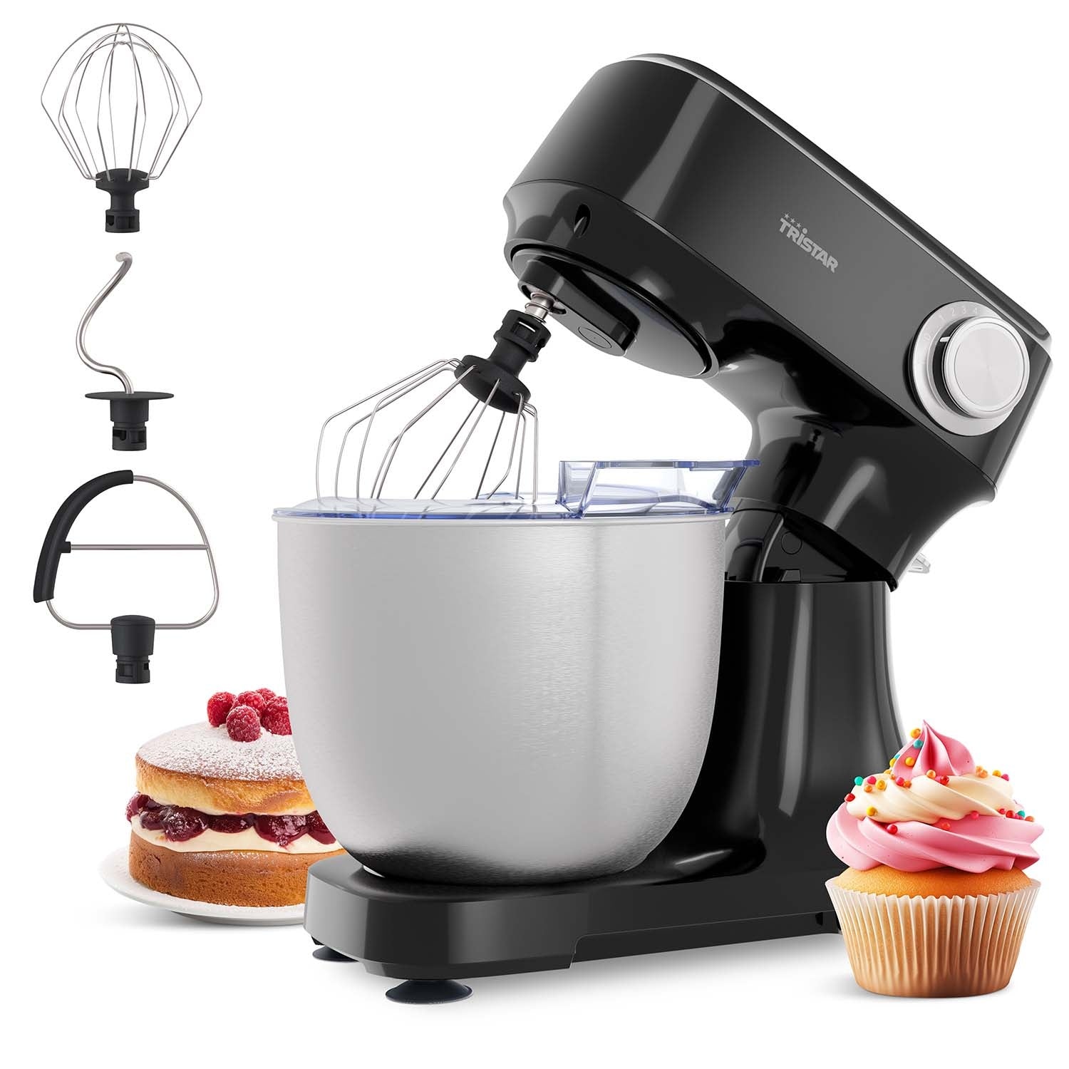 Stand Mixer 4.5L 800W Stainless Steel Bowl