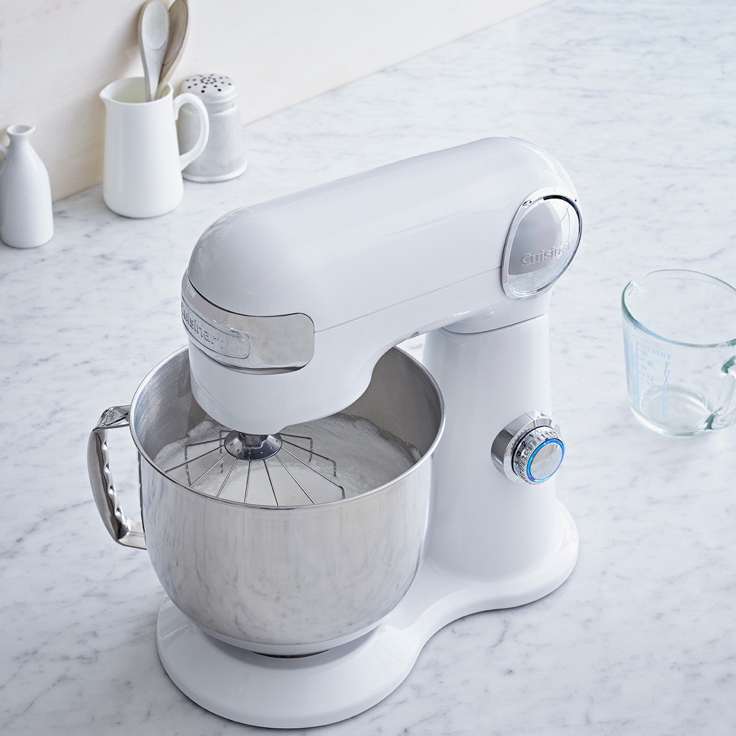 Stand Mixer 5.2L, 500W, White Metal