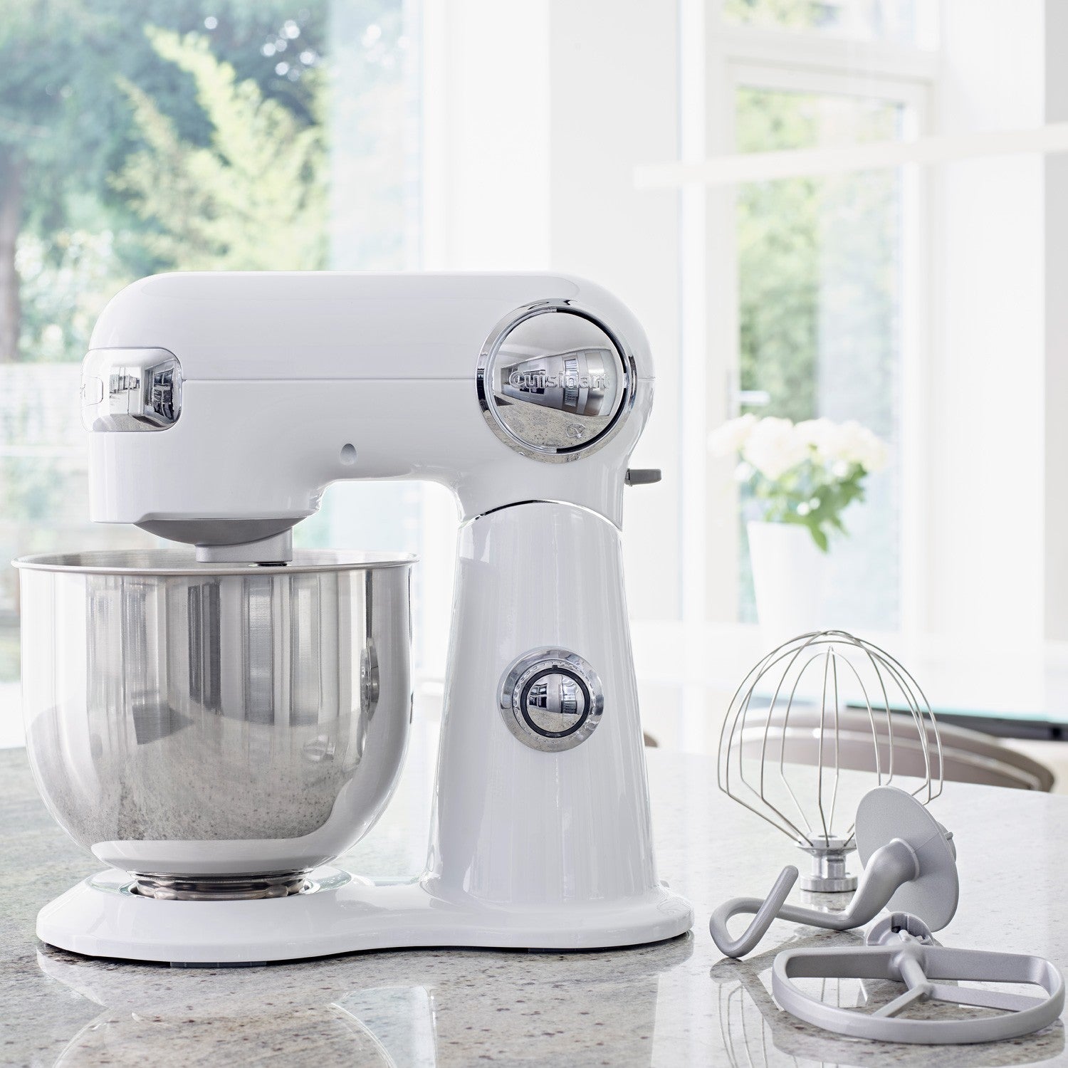 Stand Mixer 5.2L, 500W, White Metal