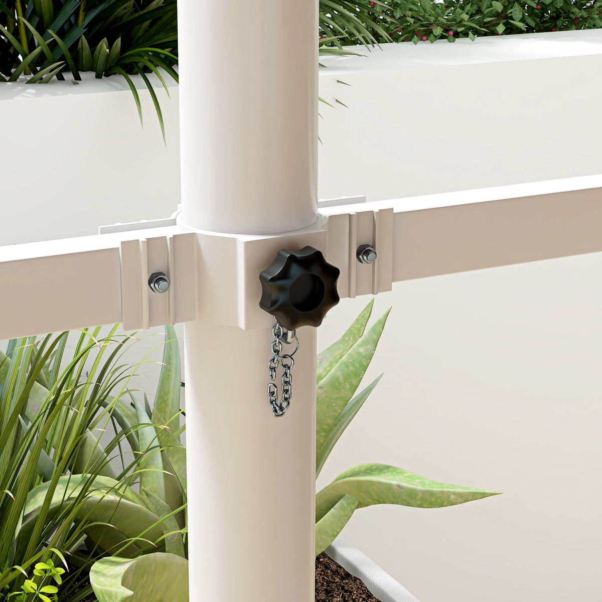 Standing Awning 4.5 X 3.4 M Garden Awning Hand Crank Extendable Patio Canopy Adjustable Sun Protection Polyester Coffee