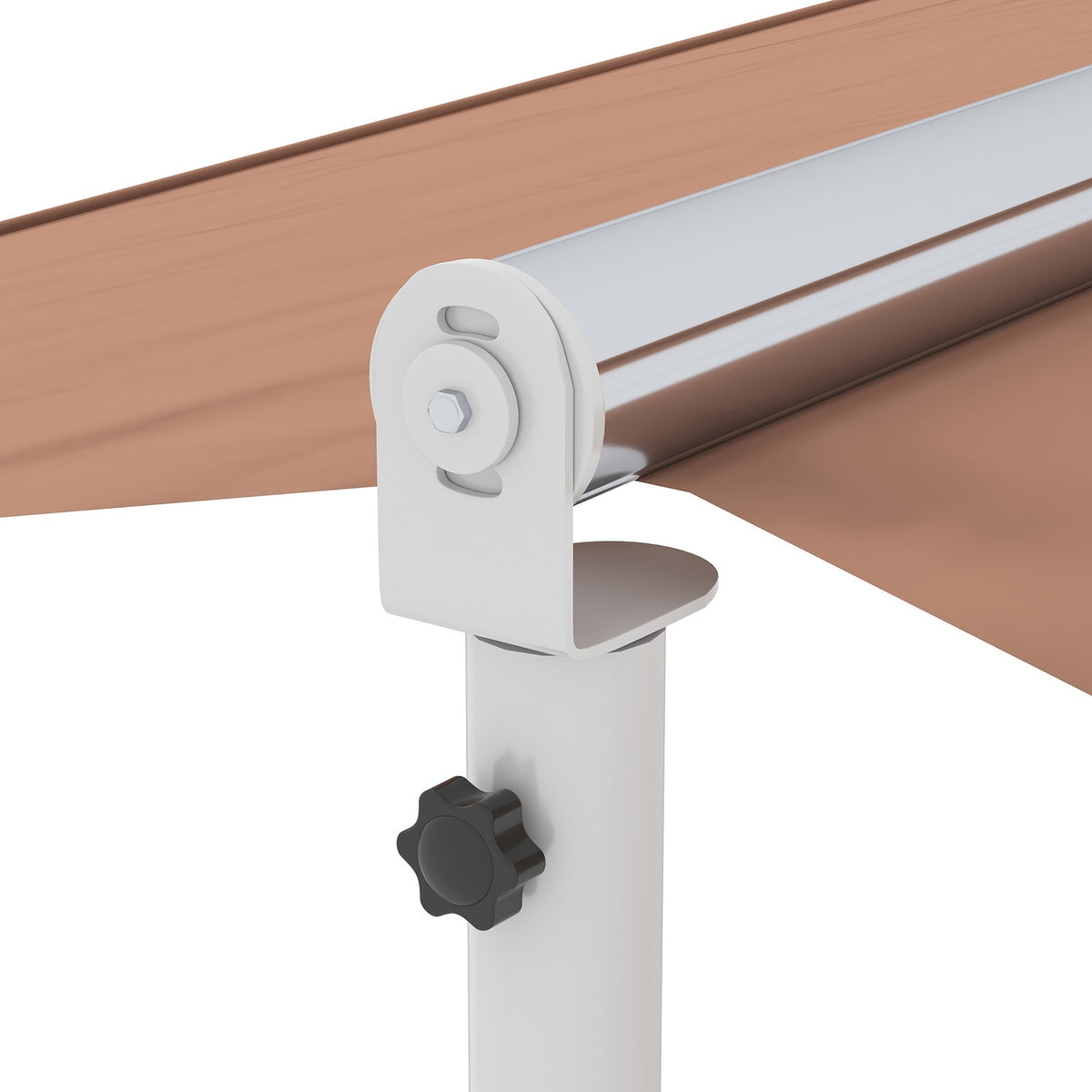 Standing Awning Garden Awning Awning With Folding Arm Crank Patio Brown 4.5X3.4M