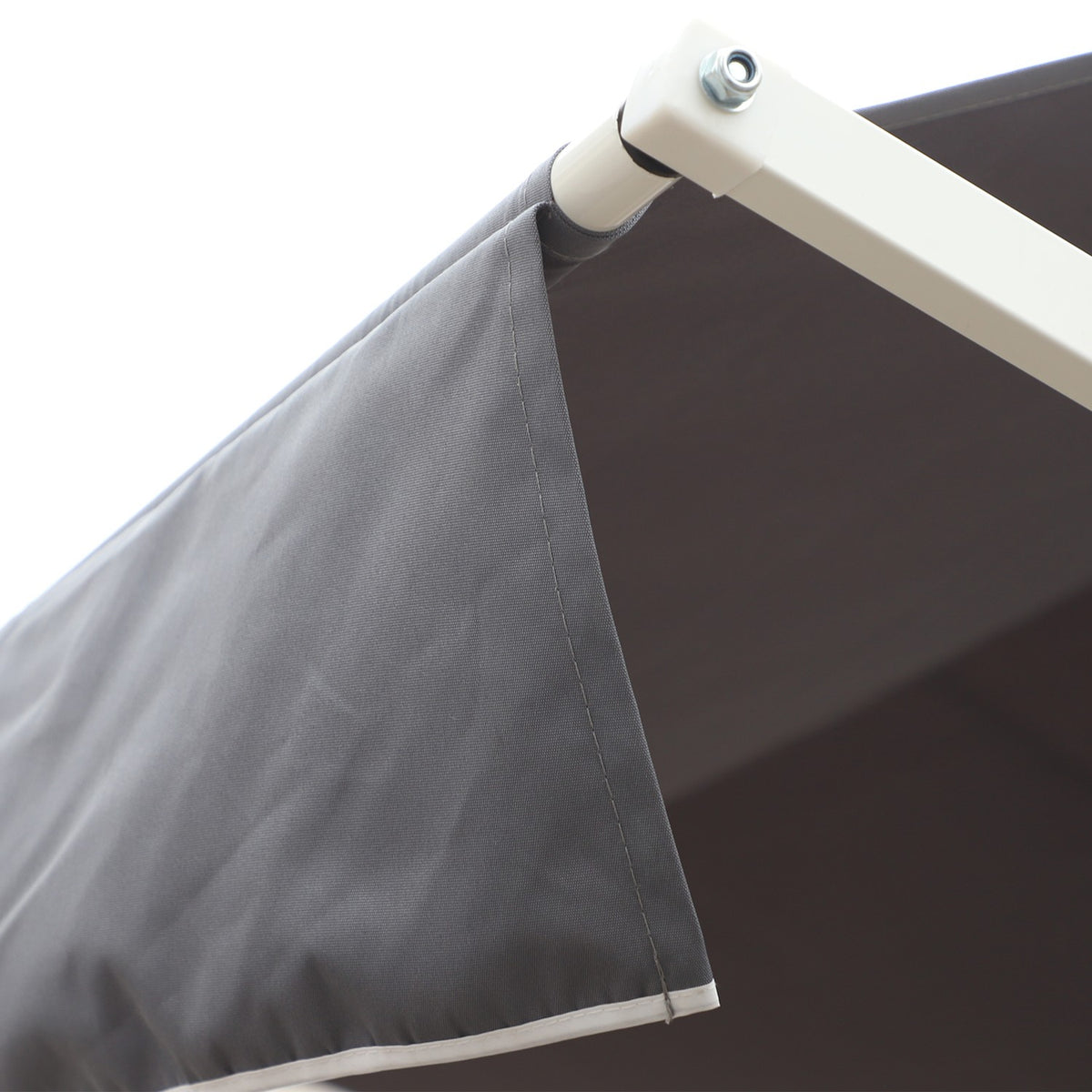 Standing Awning Garden Awning Awning With Folding Arm Crank Patio Gray 4X3M