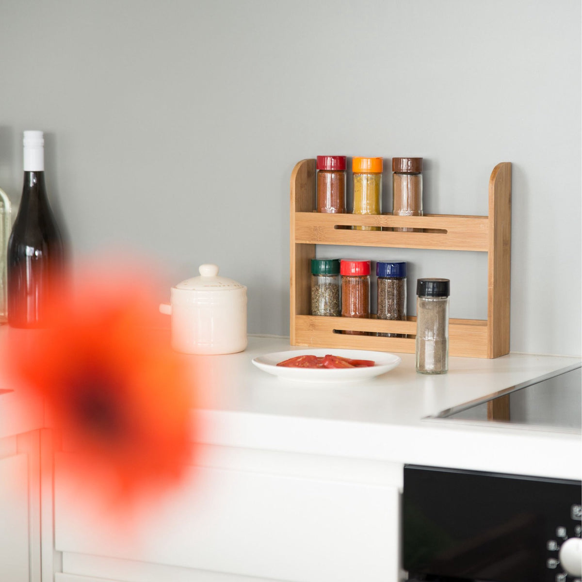 Standing spice rack