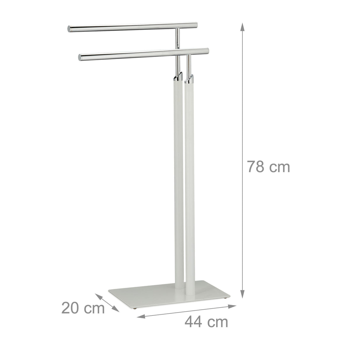 Standing towel rail White-Silver