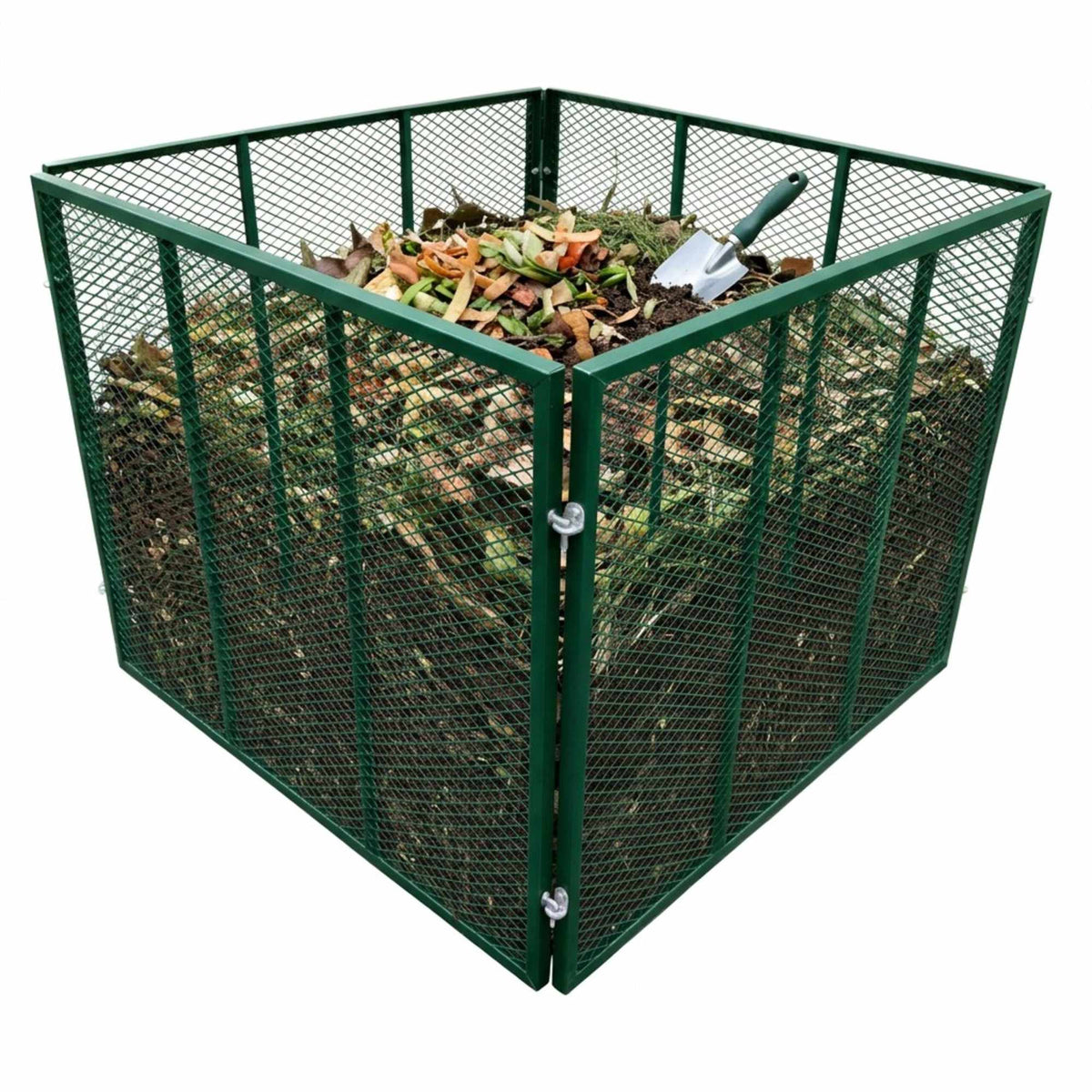 Steel Compost Bin, 800L Capacity, Galvanised Mesh