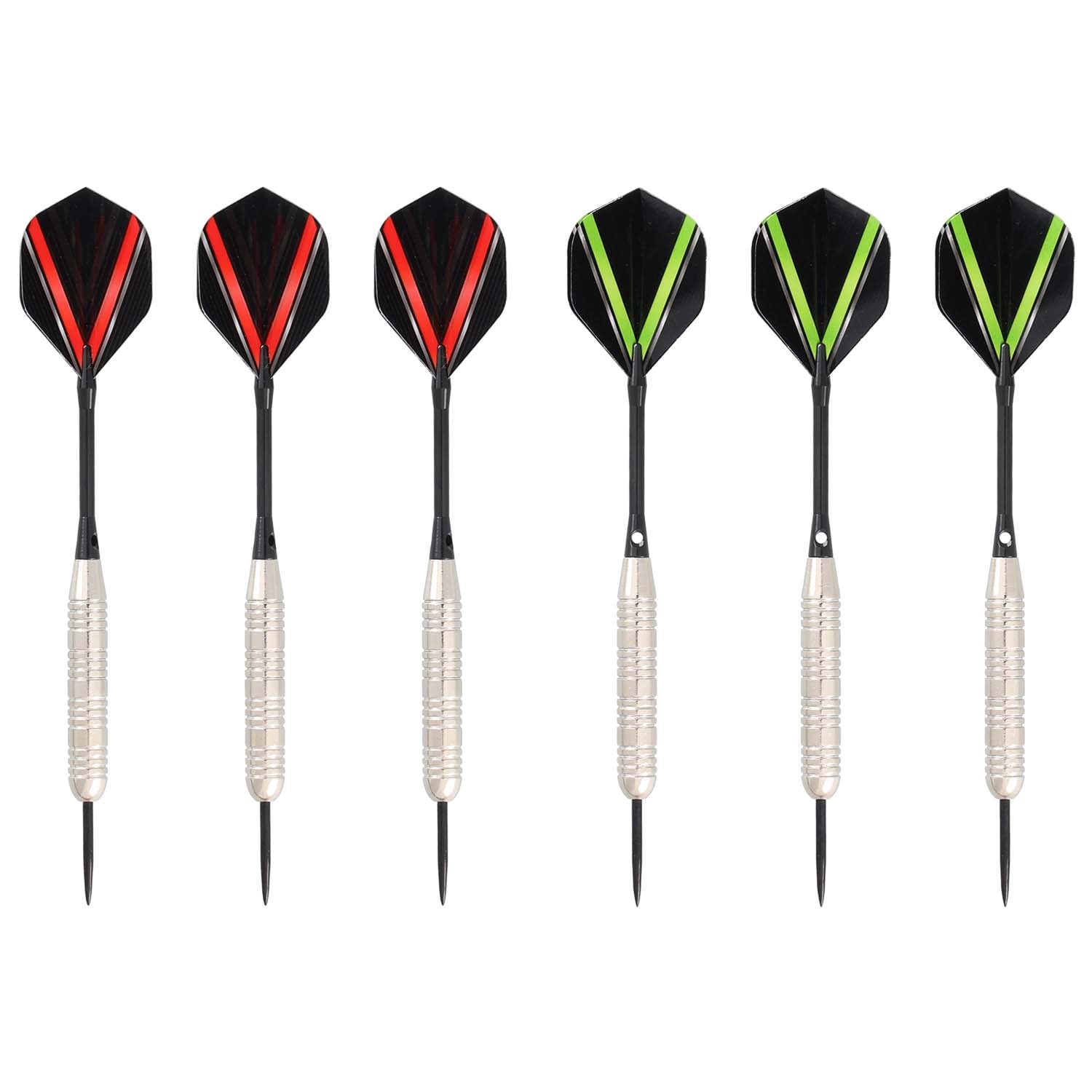 Steel Darts Set, 23g, 6 Pieces with Case