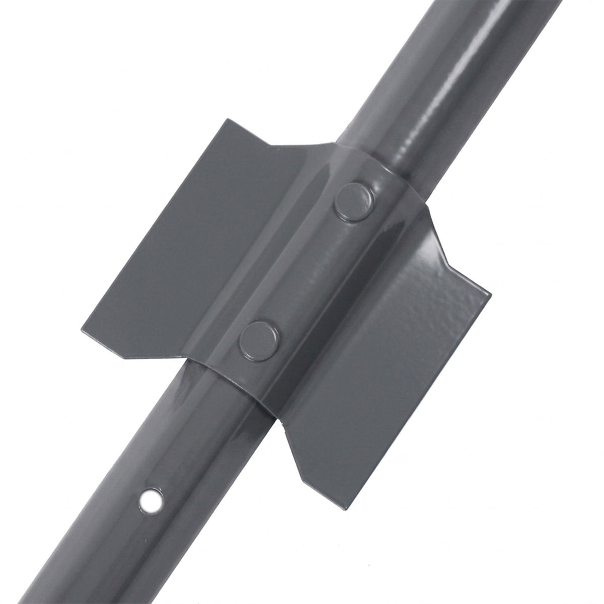 Steel Fence Posts with Ground Anchors, 90 cm, Set of 10