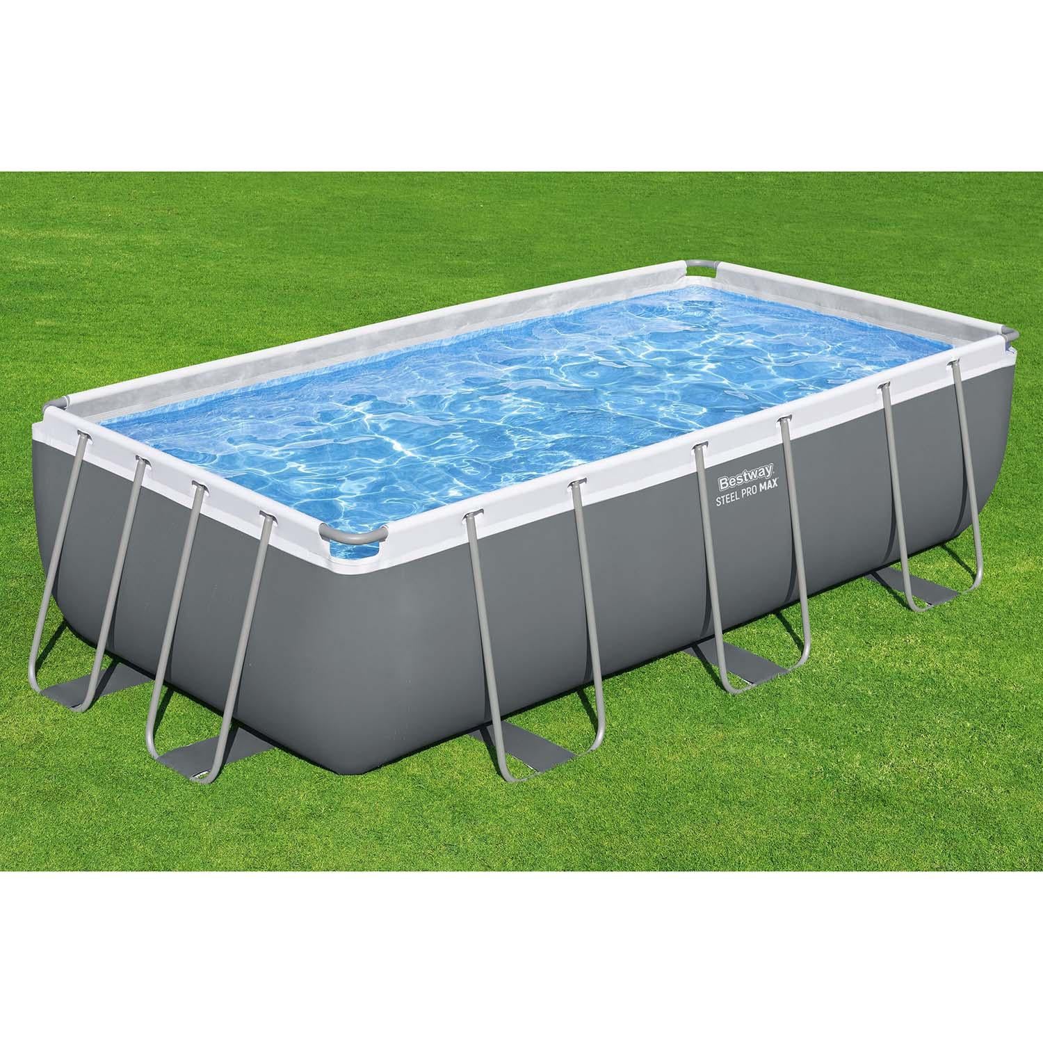 Steel Frame Pool 4.04 x 2.01 x 1.00 m with Filter Pump