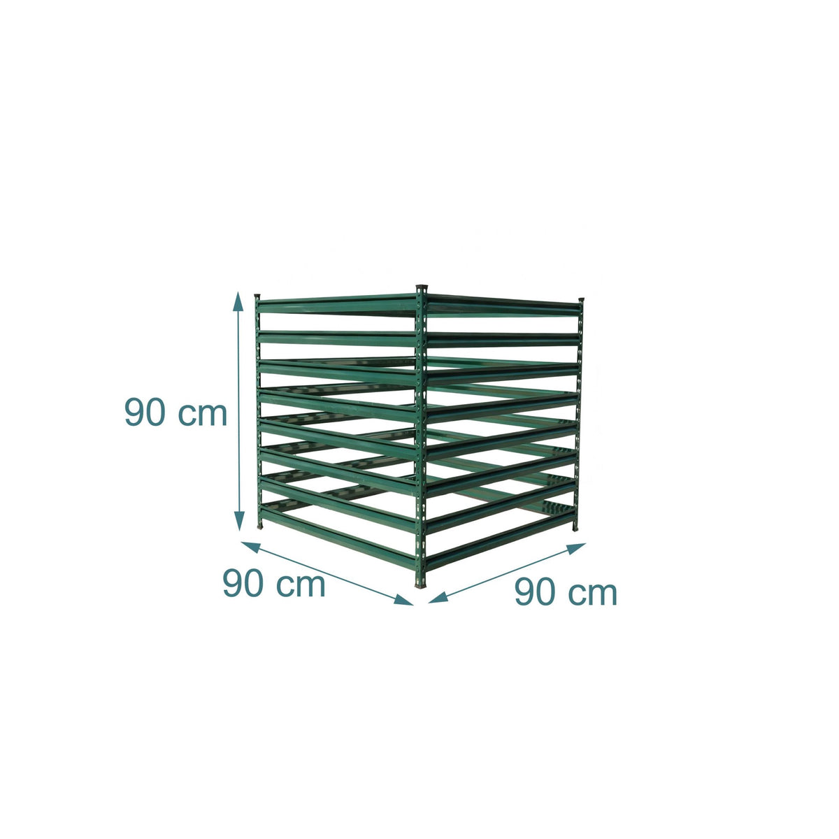 Steel Garden Composter, Open Slatted Design, Easy Assembly