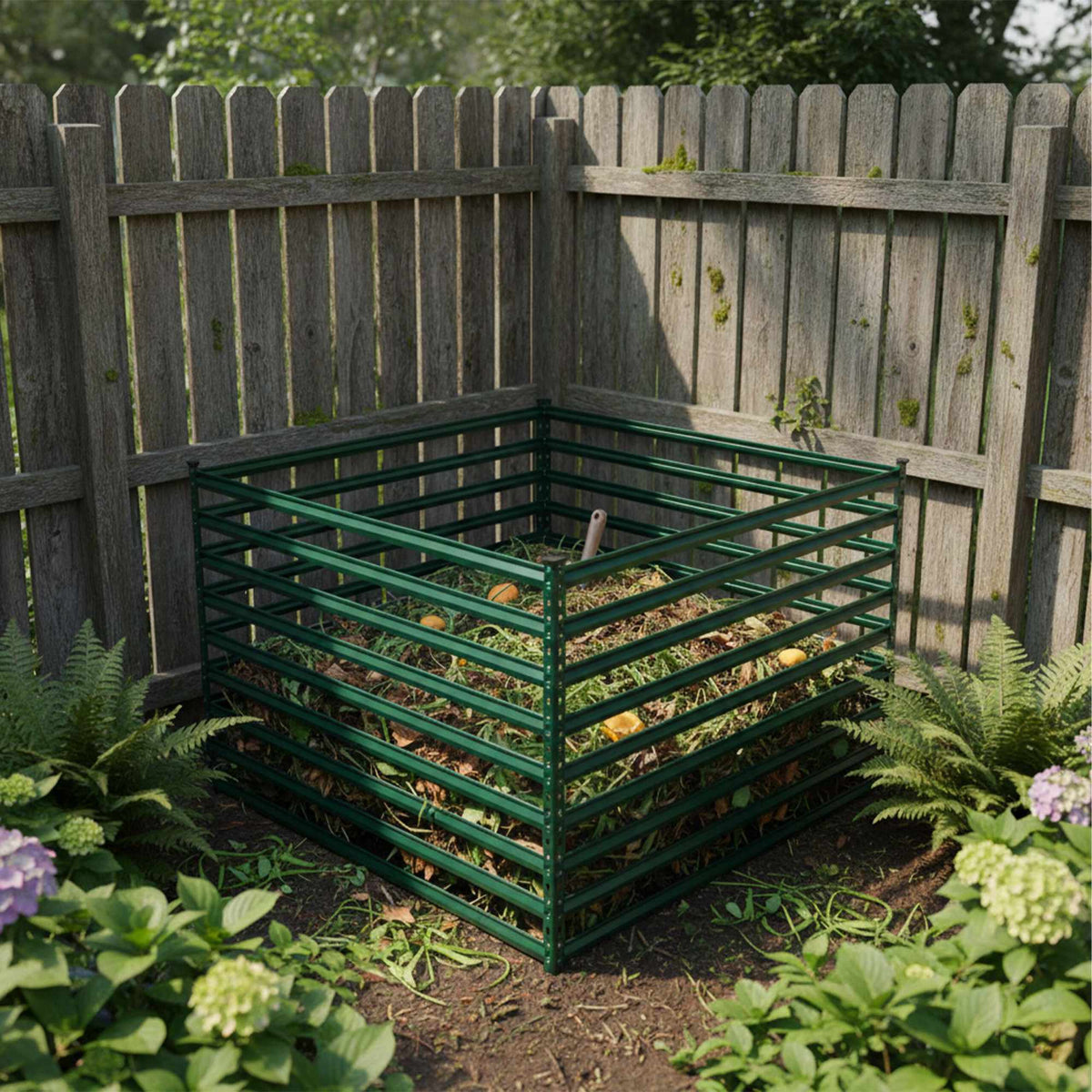 Steel Garden Composter with Open Slatted Design