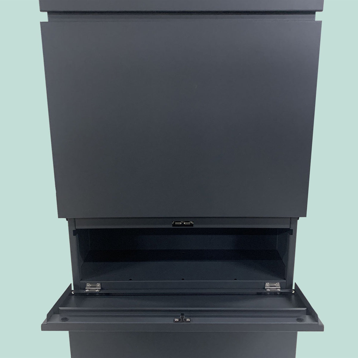 Steel Letterbox, Anthracite, Freestanding with Lock